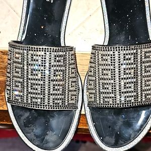 Blingy Rhinestone Glitter Slides, Vacation, or Everyday slides! I Love Bling..